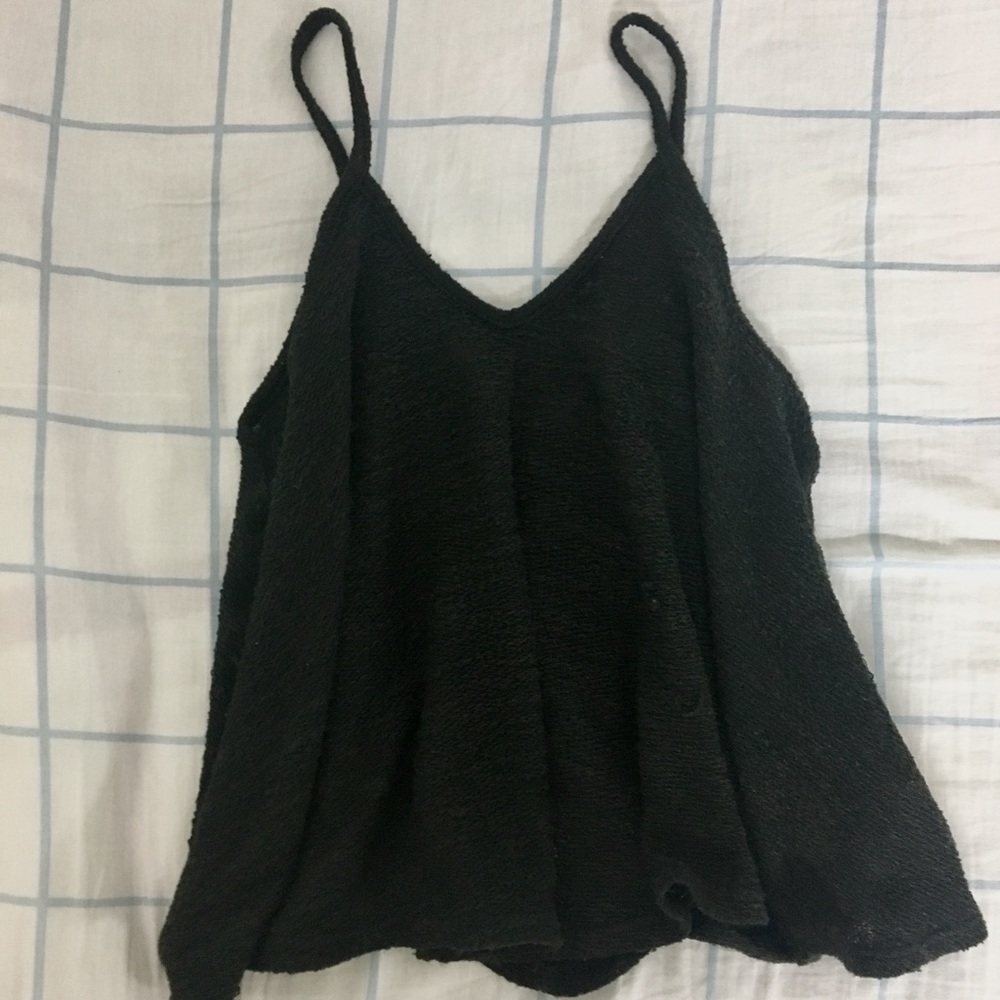 foreign exchange black knit tank